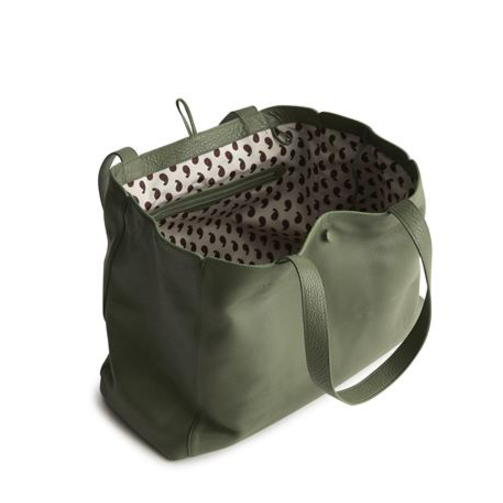 Vera Bradley Vera Bradley Leather Hathaway Tote Bronze Green