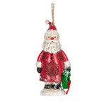 Midwest CBK Frosty Santa Ornament w/Wreath