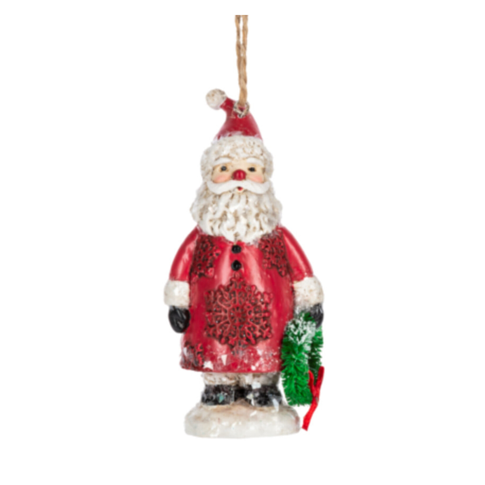 Midwest CBK Frosty Santa Ornament w/Wreath