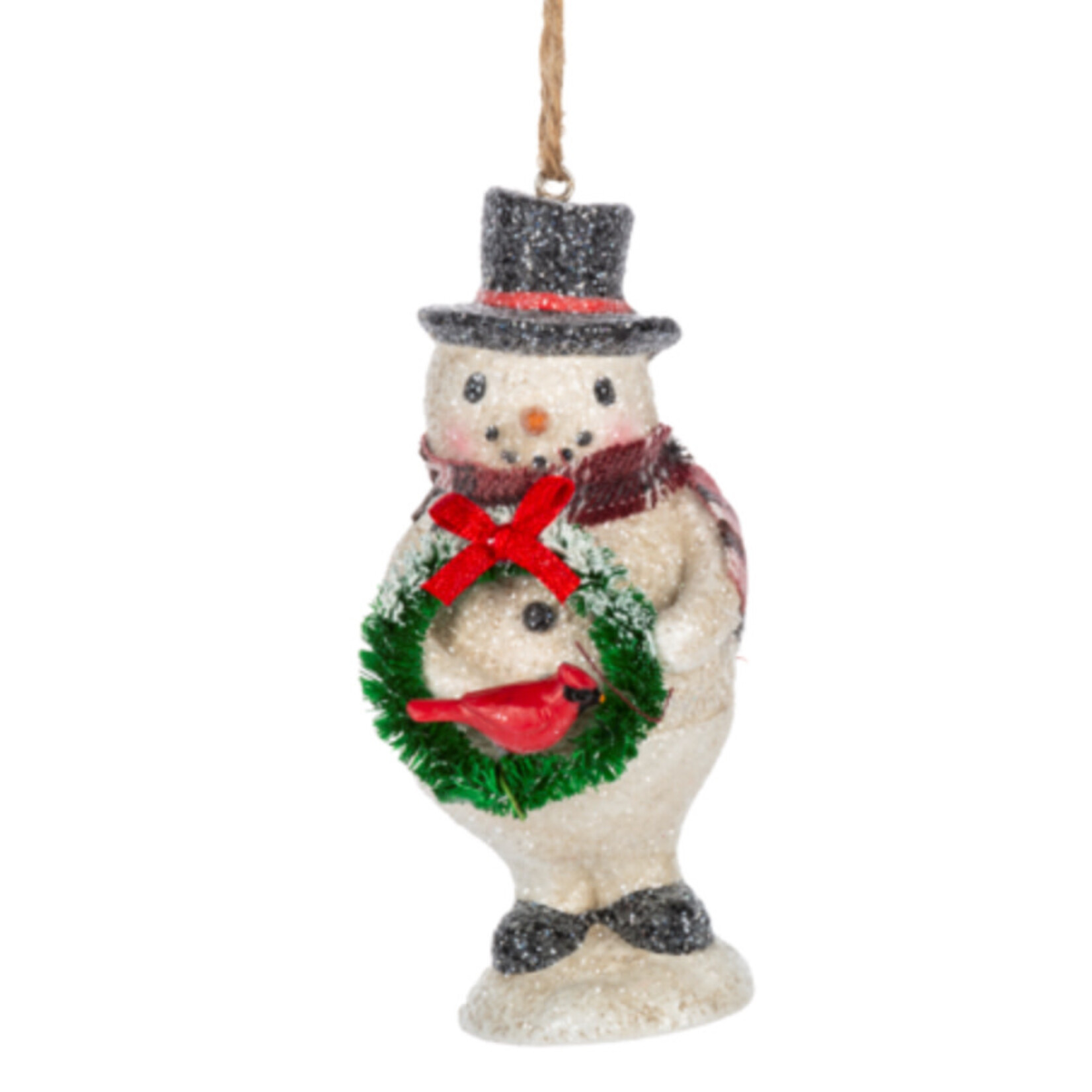 Midwest CBK Frosty Snowman Ornament w/Wreath