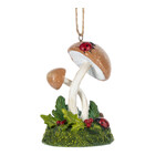 Midwest CBK Mushroom Ornament Ladybugs