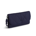 Vera Bradley Vera Bradley Polyester Twill Wildwood Wallet Crossbody Peacoat