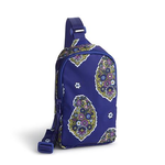 Vera Bradley Vera Bradley Ripstop Polyester Small Lorman Sling Backpack Kew Gardens Blue