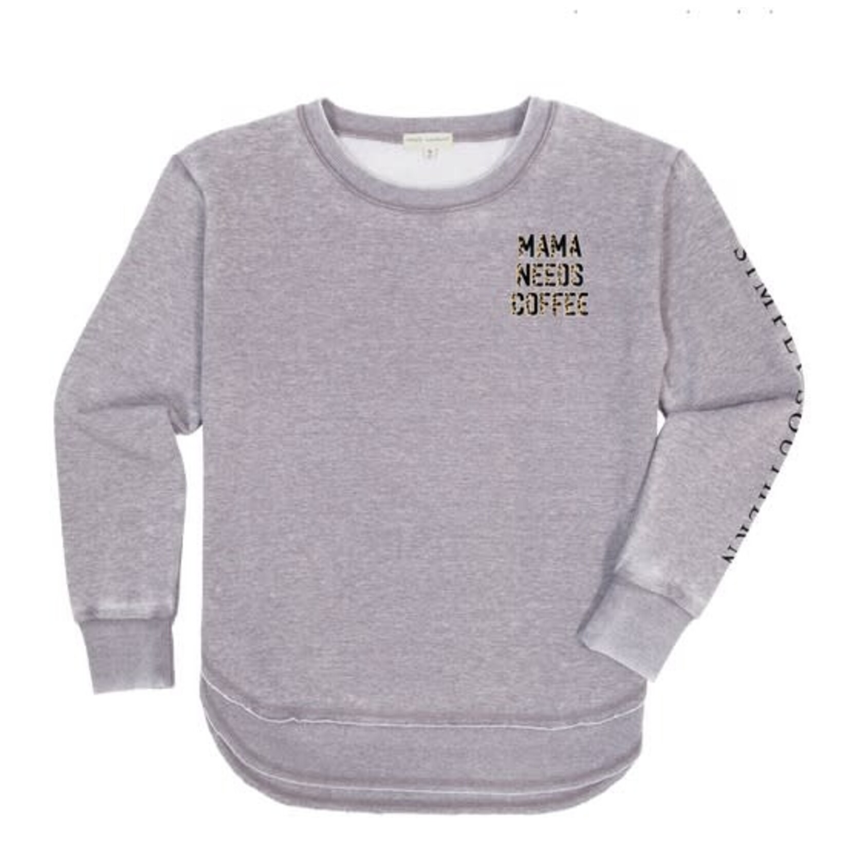 Simply Southern Simply Southern Mama Needs Coffee Pull Over Crewneck Size Large