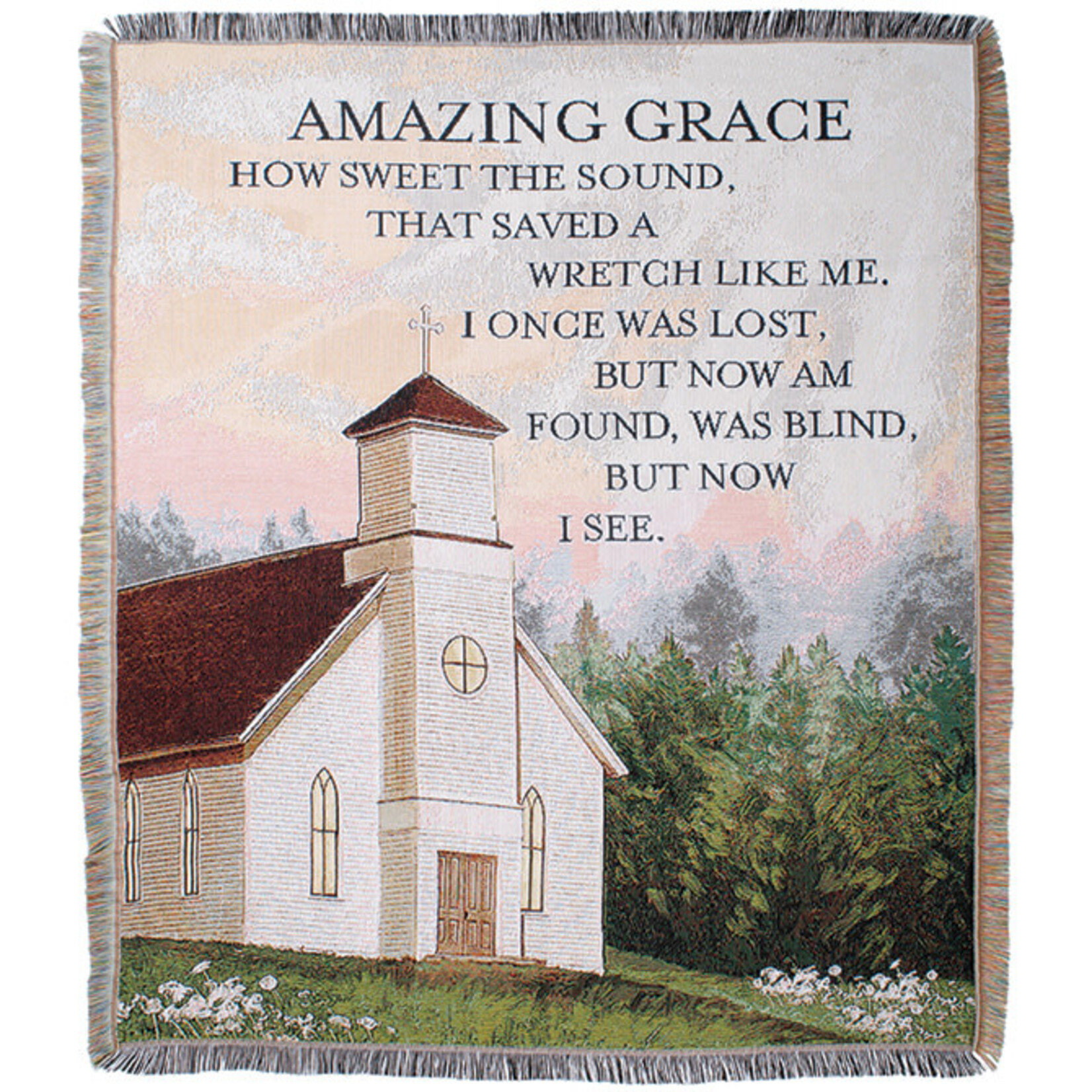 Carson Amazing Grace Woven Tapestry Throw