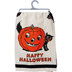 Primitives By Kathy Happy Halloween Kitchen Towel