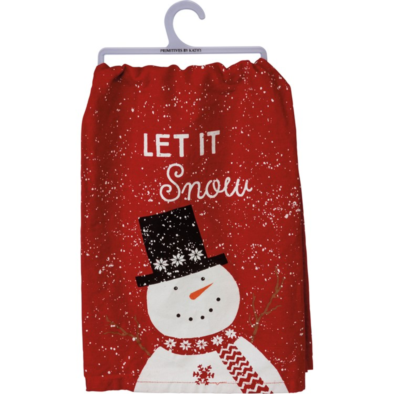 Primitives By Kathy Let It Snow Kitchen Towel
