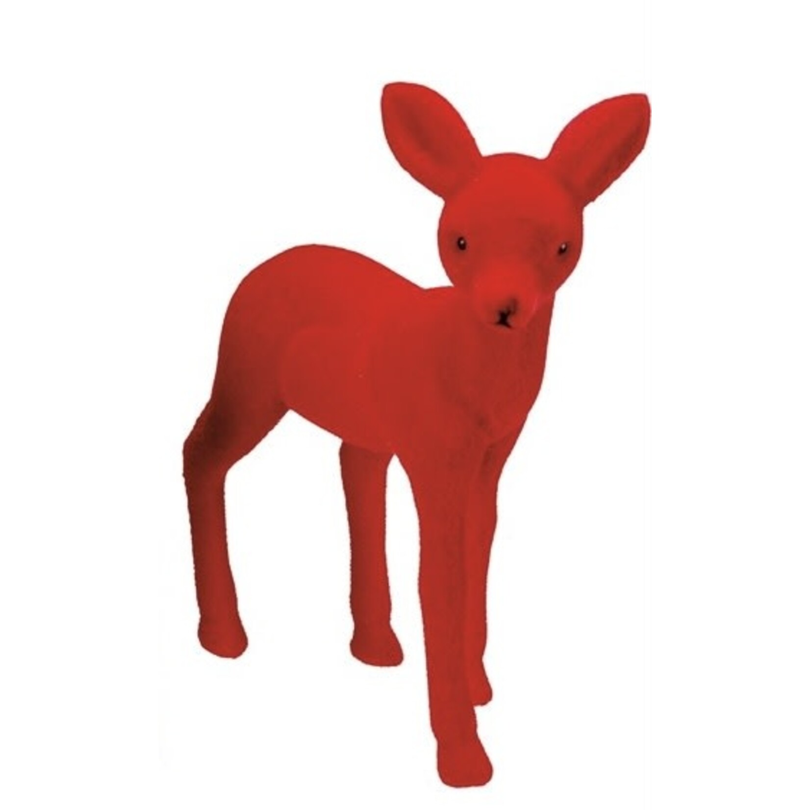 Primitives By Kathy Red Flocked Deer Style 2