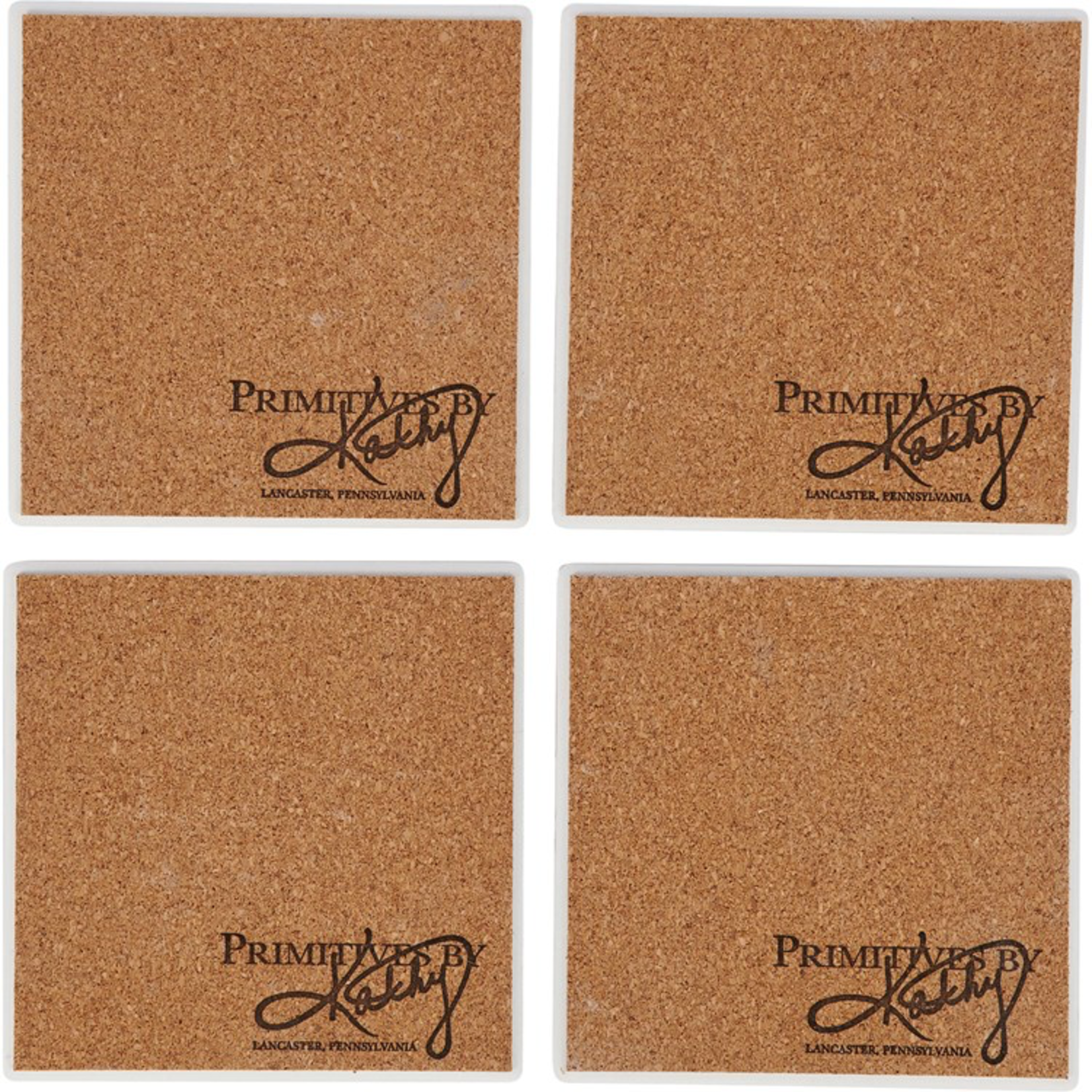 Primitives By Kathy Retro Santa Claus Coaster Set