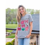 Simply Southern Simply Southern Scrub Life Storm Heather T-Shirt