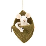 Primitives By Kathy Mouse in Leaf Ornament Green