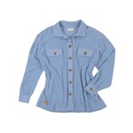 Simply Southern Simply Southern Shacket Fleece Sky