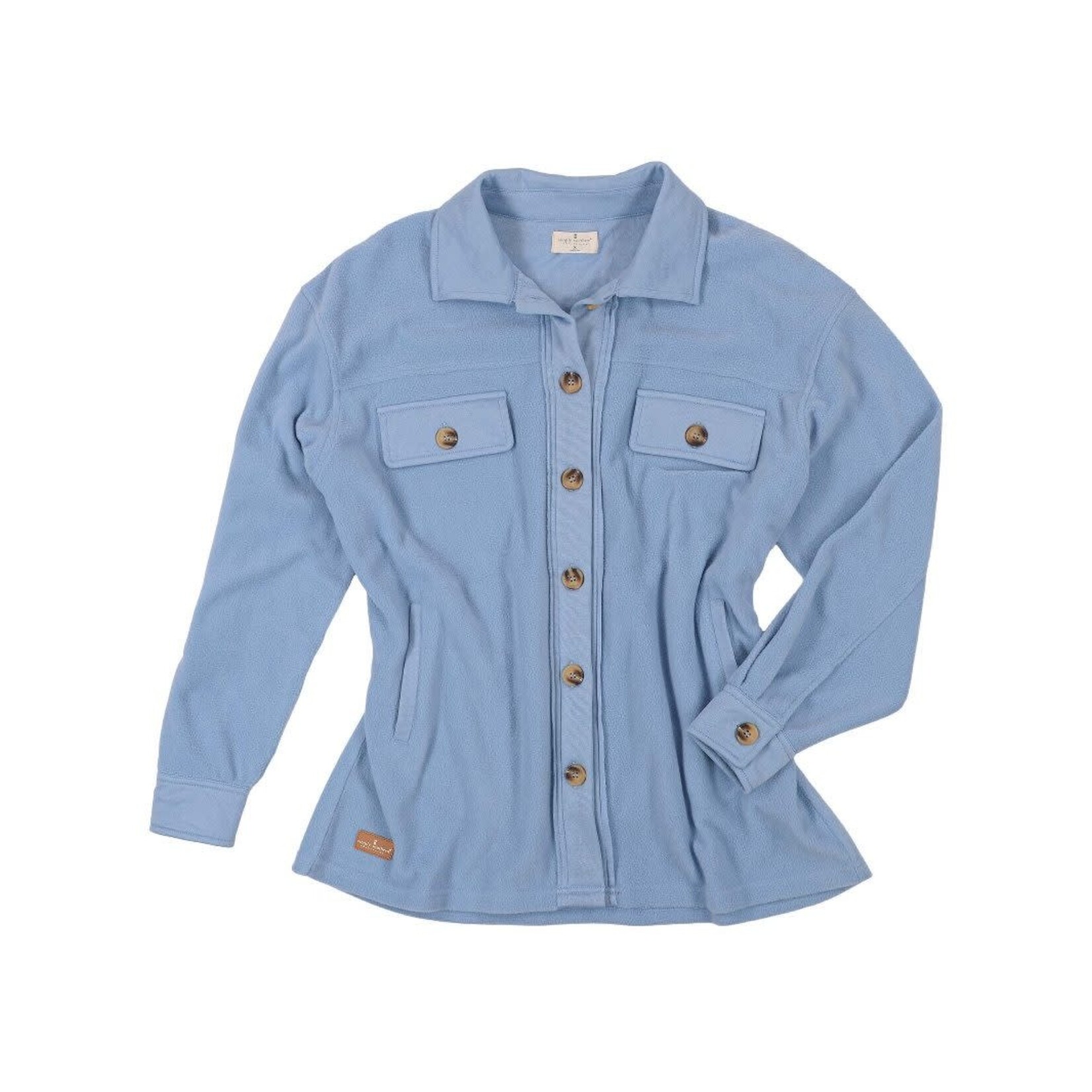 Simply Southern Simply Southern Shacket Fleece Sky