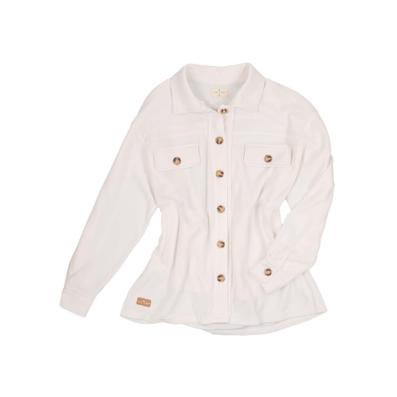 Simply Southern Simply Southern Shacket Fleece Ivory