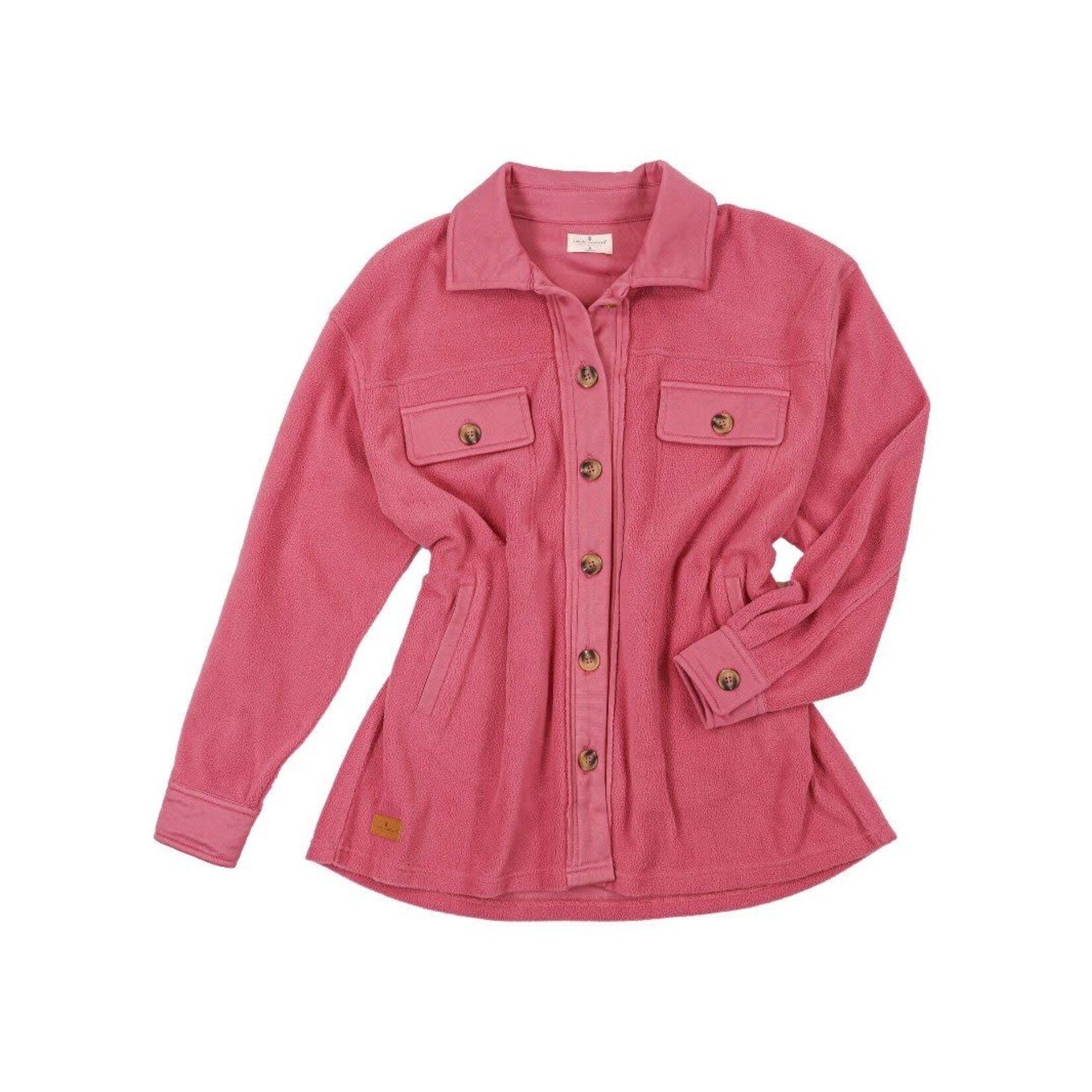 Simply Southern Simply Southern Shacket Fleece Mauve