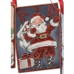 Primitives By Kathy Retro Santa Ornament Ho Ho Ho