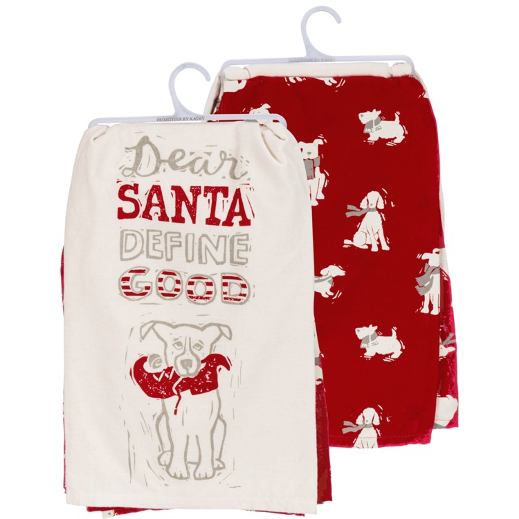 Primitives By Kathy Dear Santa Define Good Kitchen Towel Set