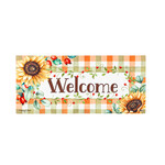 Evergreen Farmhouse Fall Wreath Switch Mat