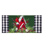 Evergreen Christmas Cardinal Birdhouse Switch Mat