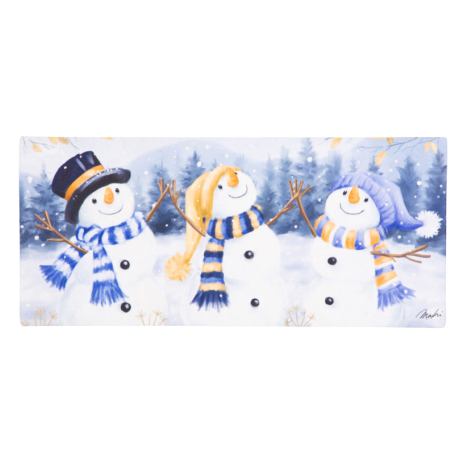 Evergreen Happy Snowman Trio Switch Mat