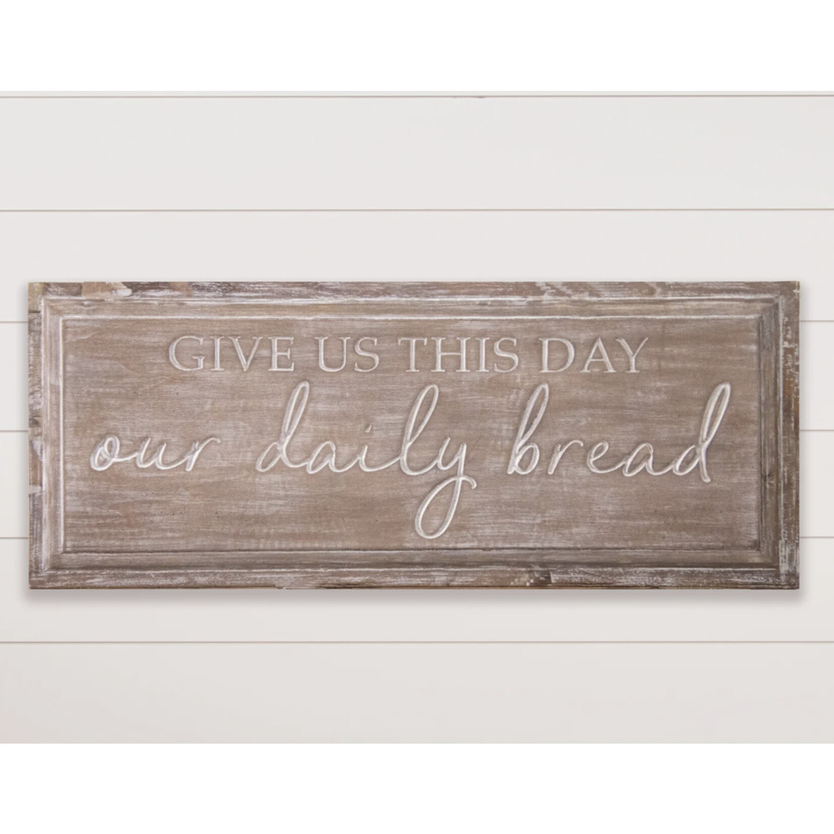 Audrey’s Our Daily Bread Carved Sign