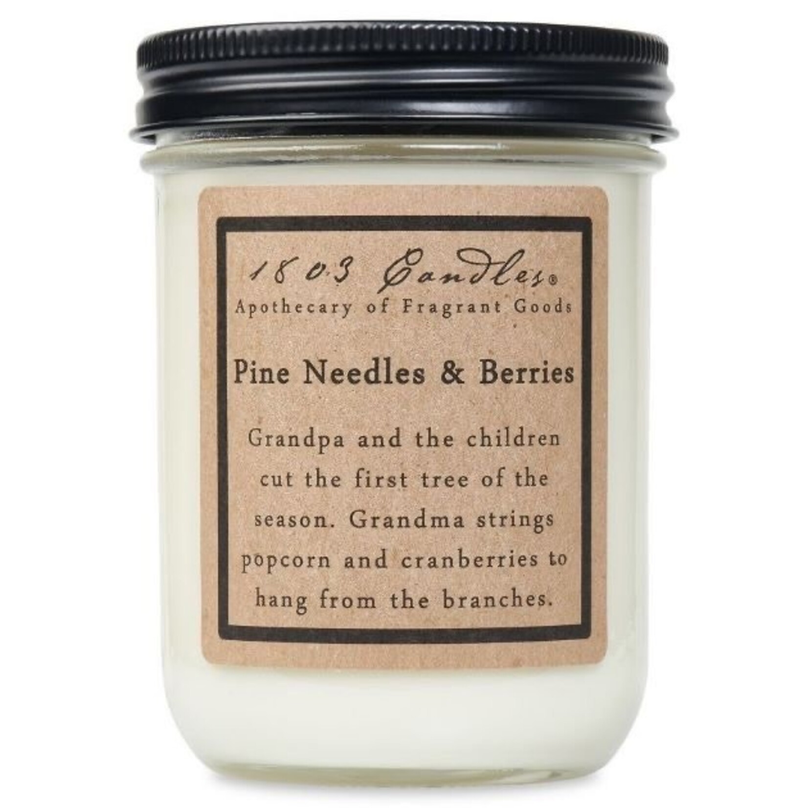 1803 1803 Pine Needles & Berries Jar Candle