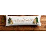 Mudpie Mudpie Velvet Appliqué Christmas Pillow