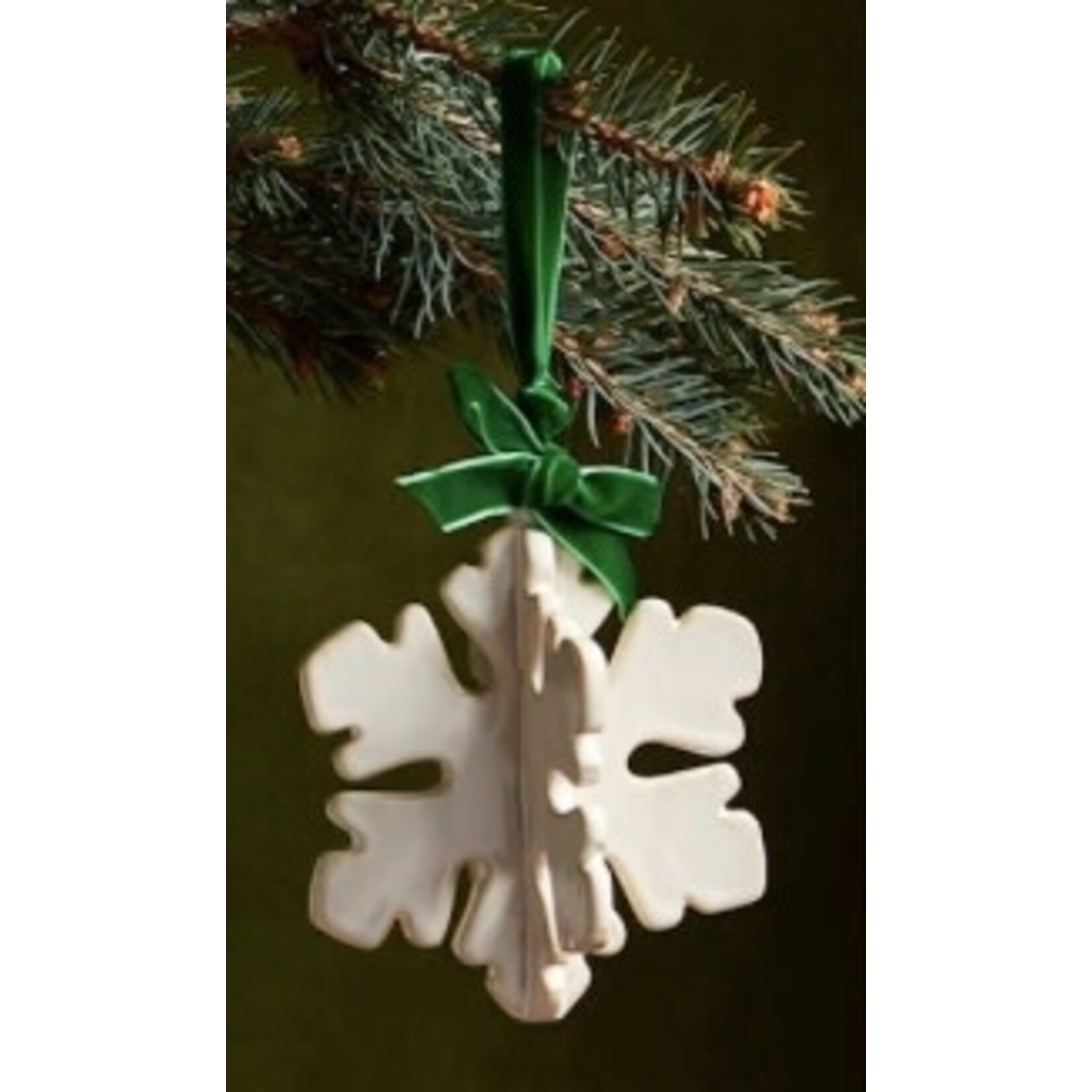 Mudpie Mudpie Snowflake Ceramic Ornament