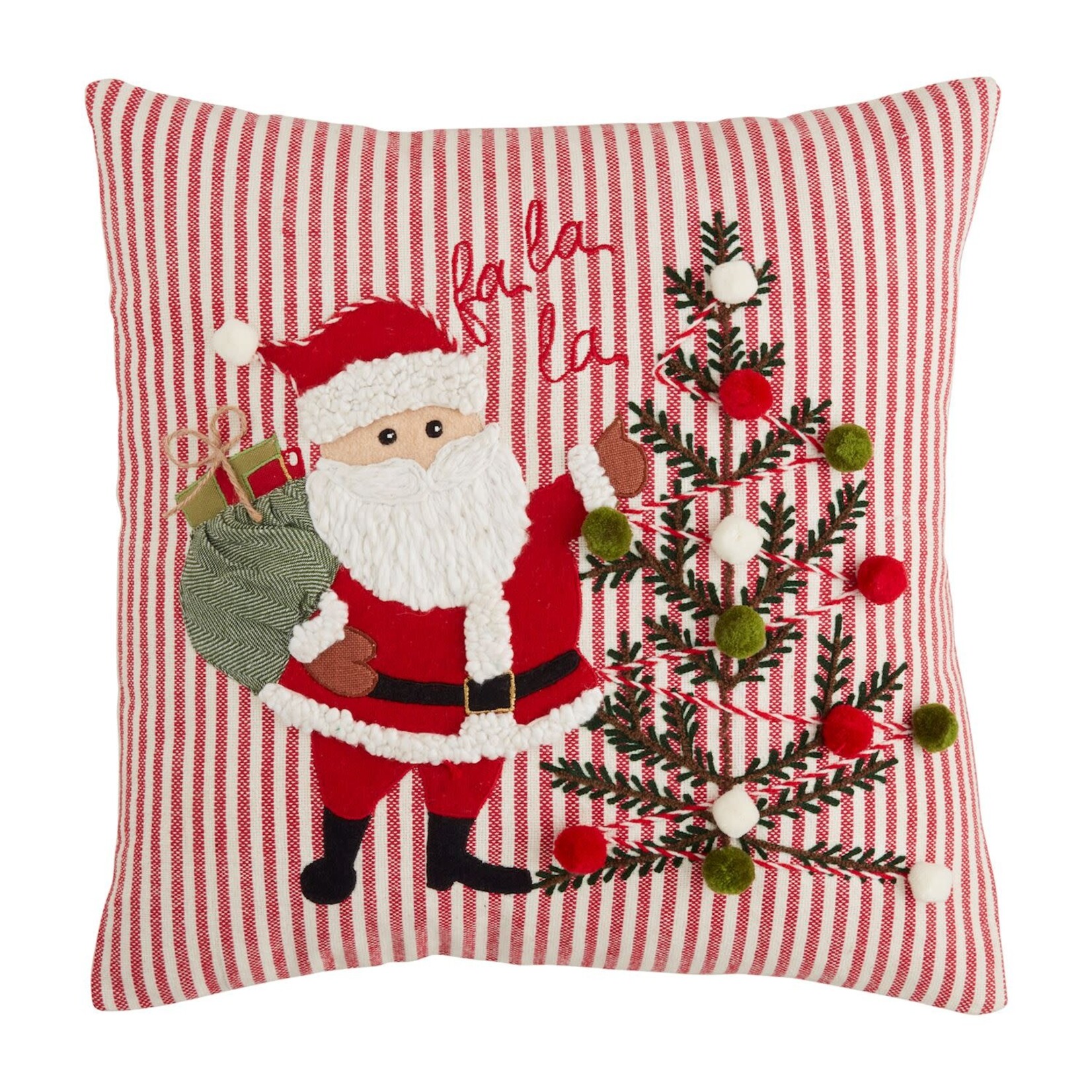 Mudpie Mudpie Fa La La Santa Pillow