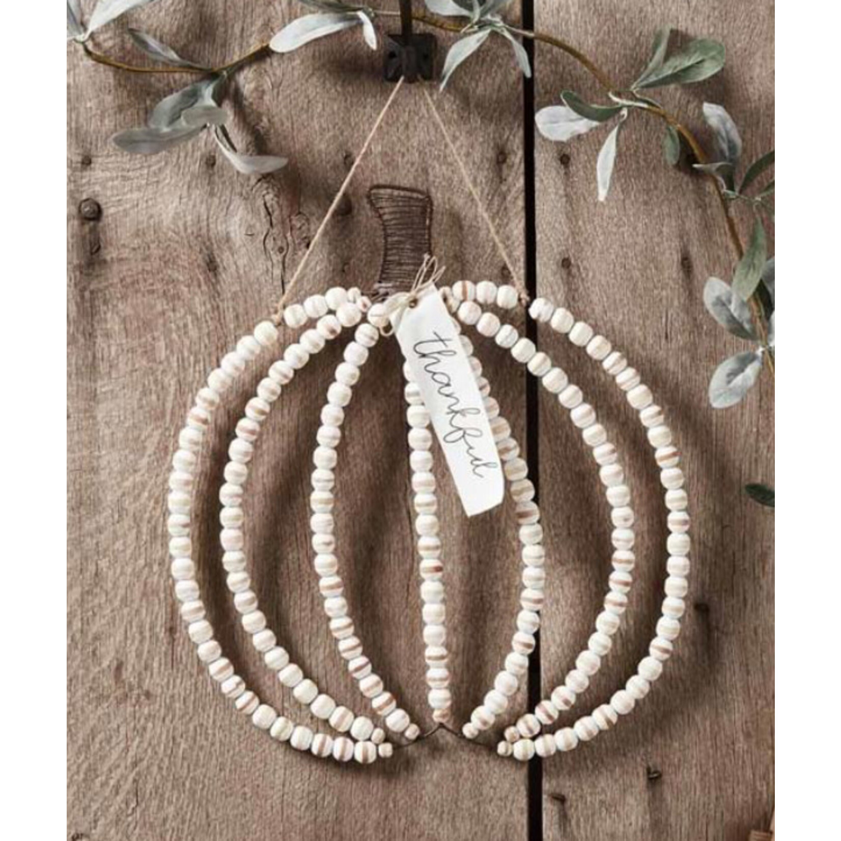 Mudpie Mudpie Wood Bead Pumpkin