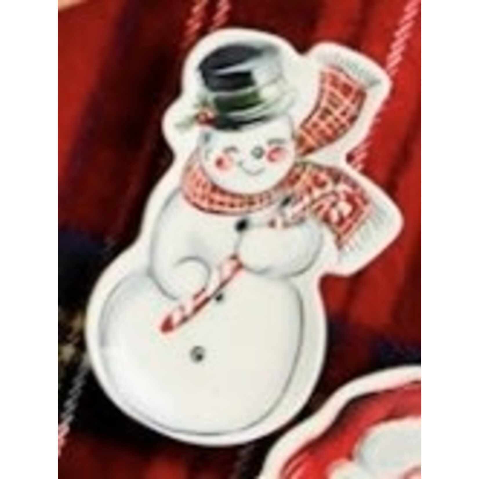 Mudpie Mudpie Tidbit Dish Snowman