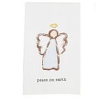 Mudpie Mudpie Peace On Earth Angel Cotton Towel