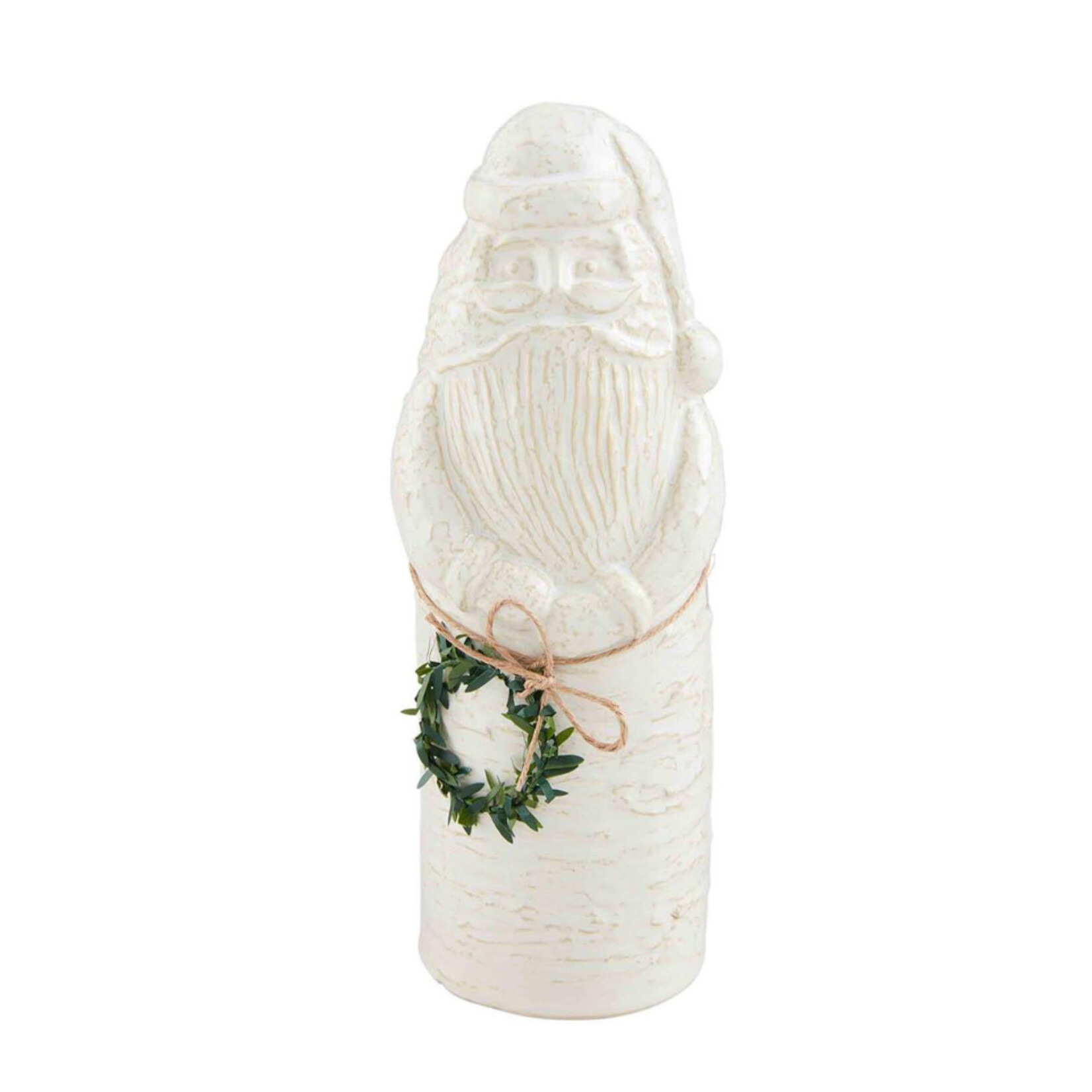 Mudpie Mudpie White Ceramic Santa Small