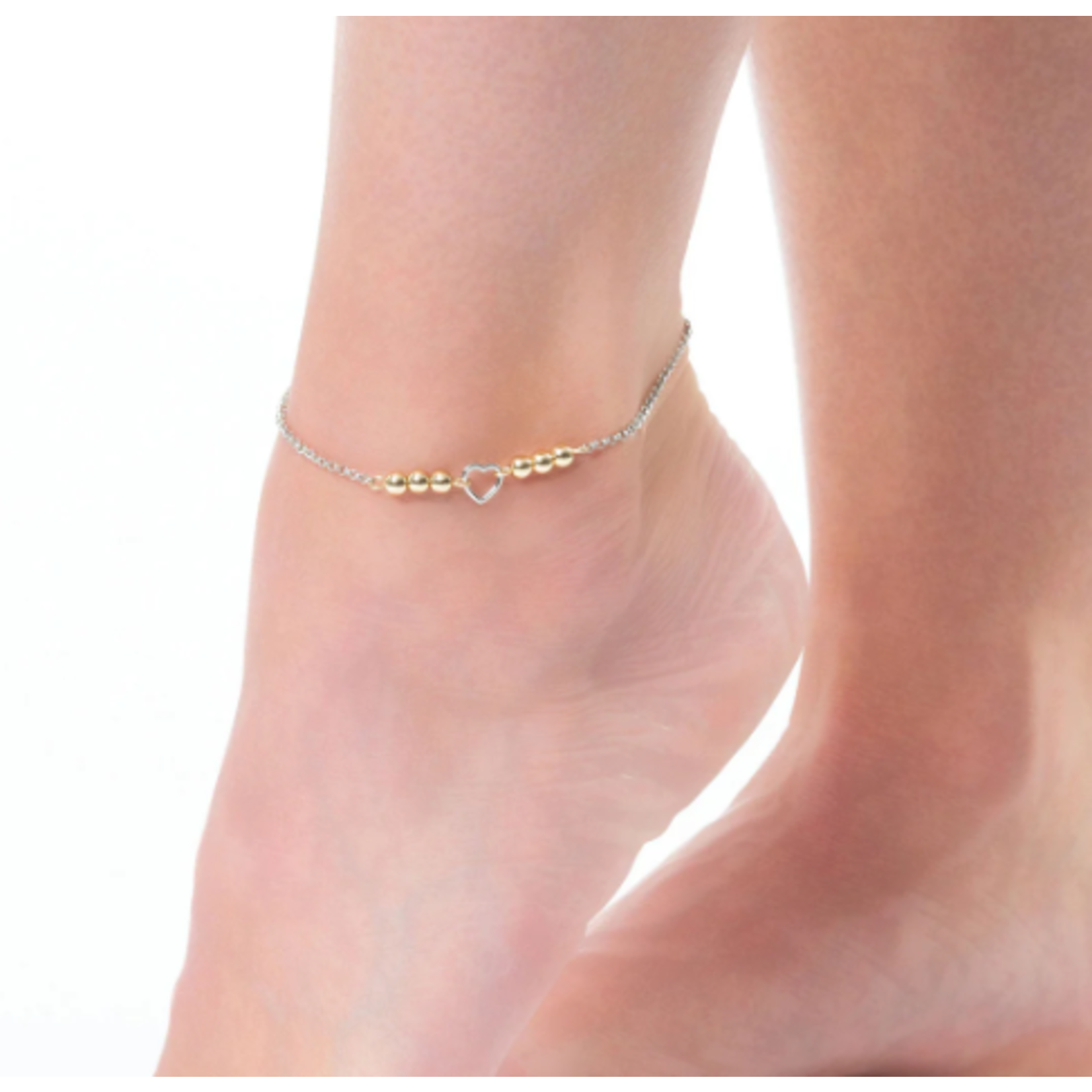 Elsie & Zoey Elsie & Zoey Alexis Beaded Heart Anklet