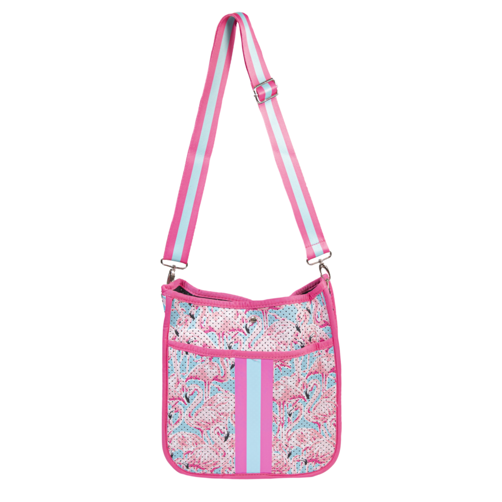 Simply Southern Simply Southern Neoprene Crossbody Flamingo