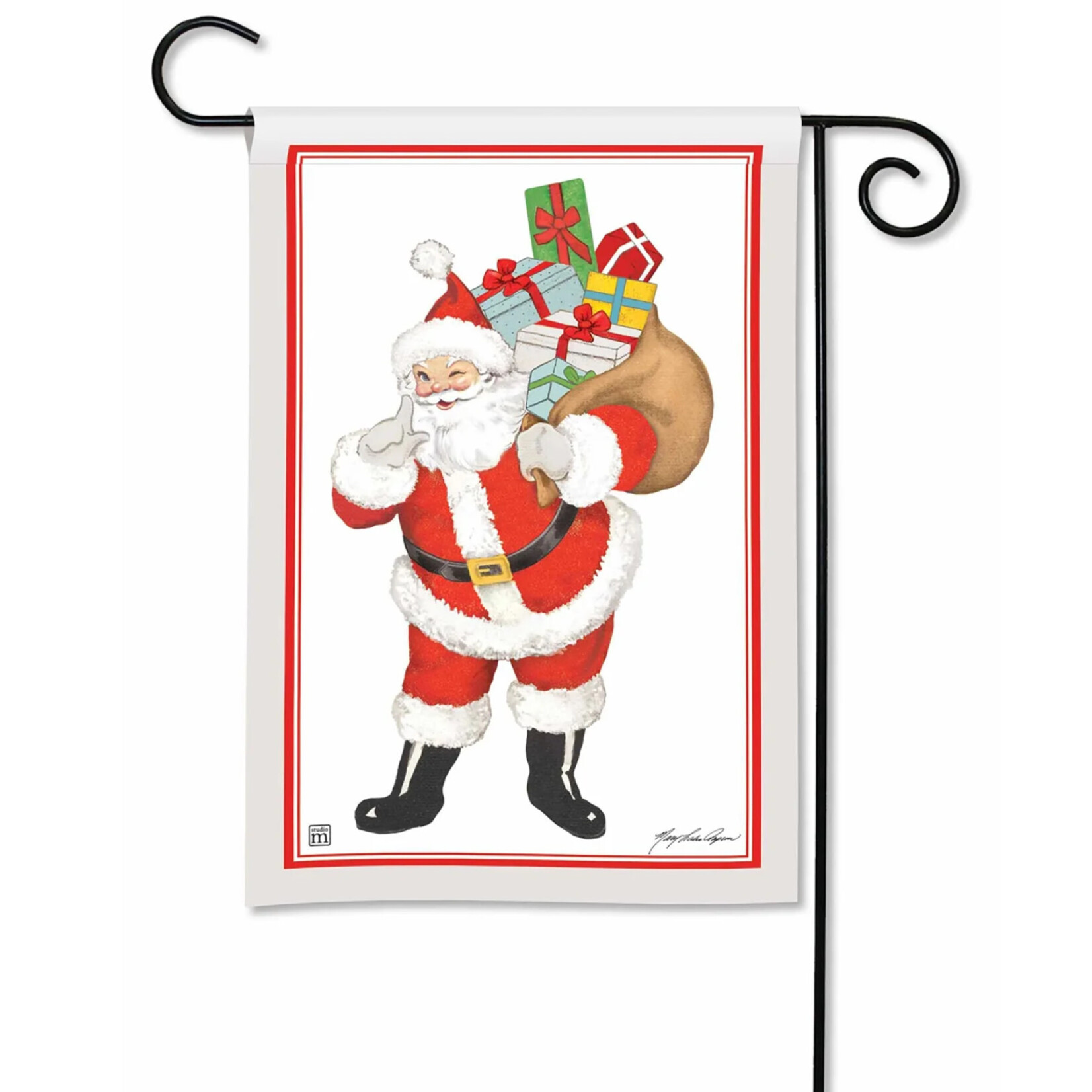 Studio M Santa’s Presents Garden Flag