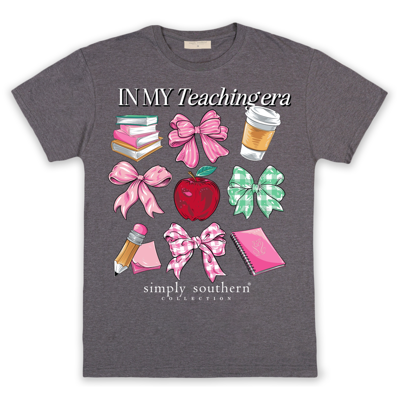 Simply Southern Simply Southern Teach Iron Heather T-Shirt