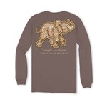 Simply Southern Simply Southern Long Sleeve Elephant Tracking Wildflower Mocha