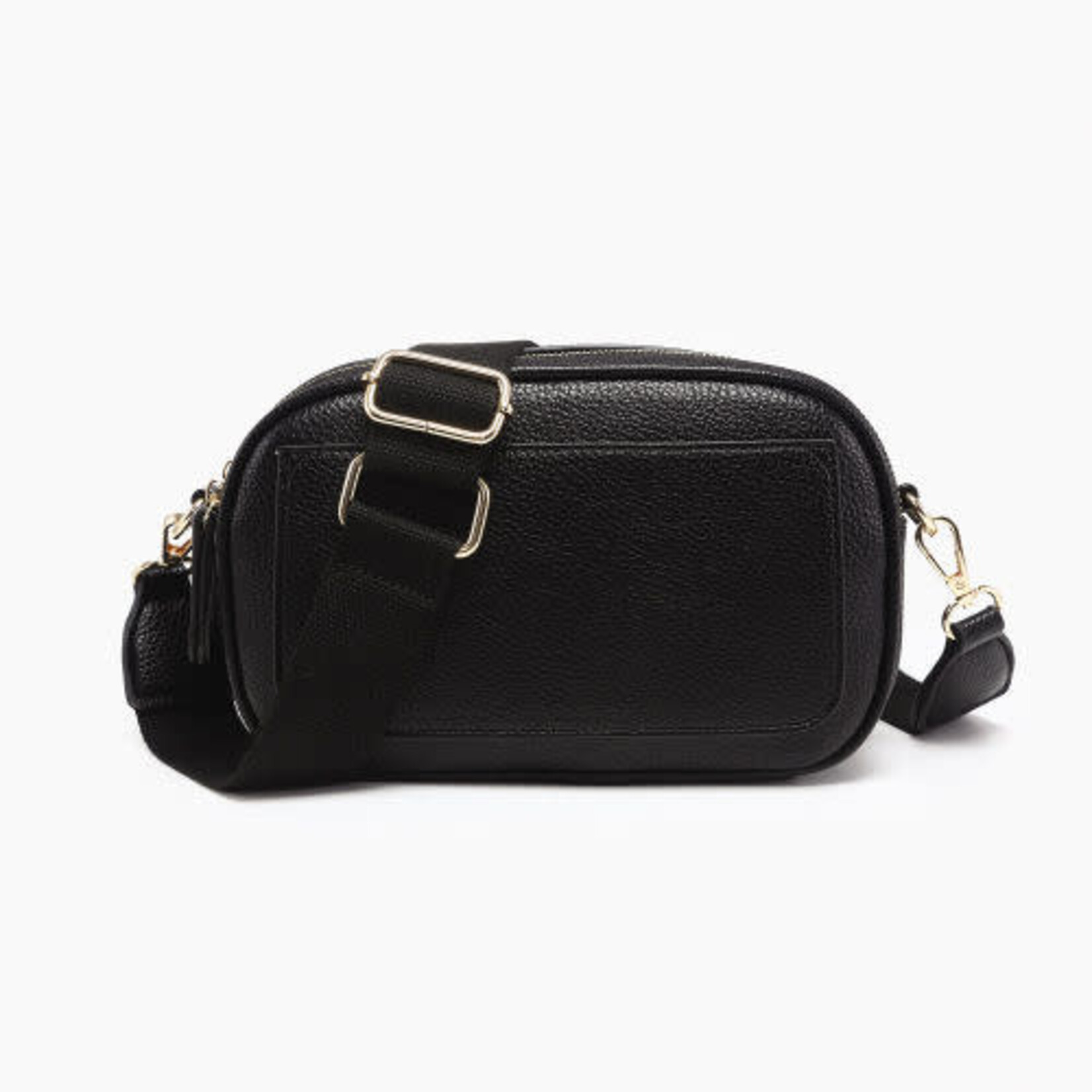 Jen & Co Jen & Co Sky Dual Zip Crossbody Black M2531