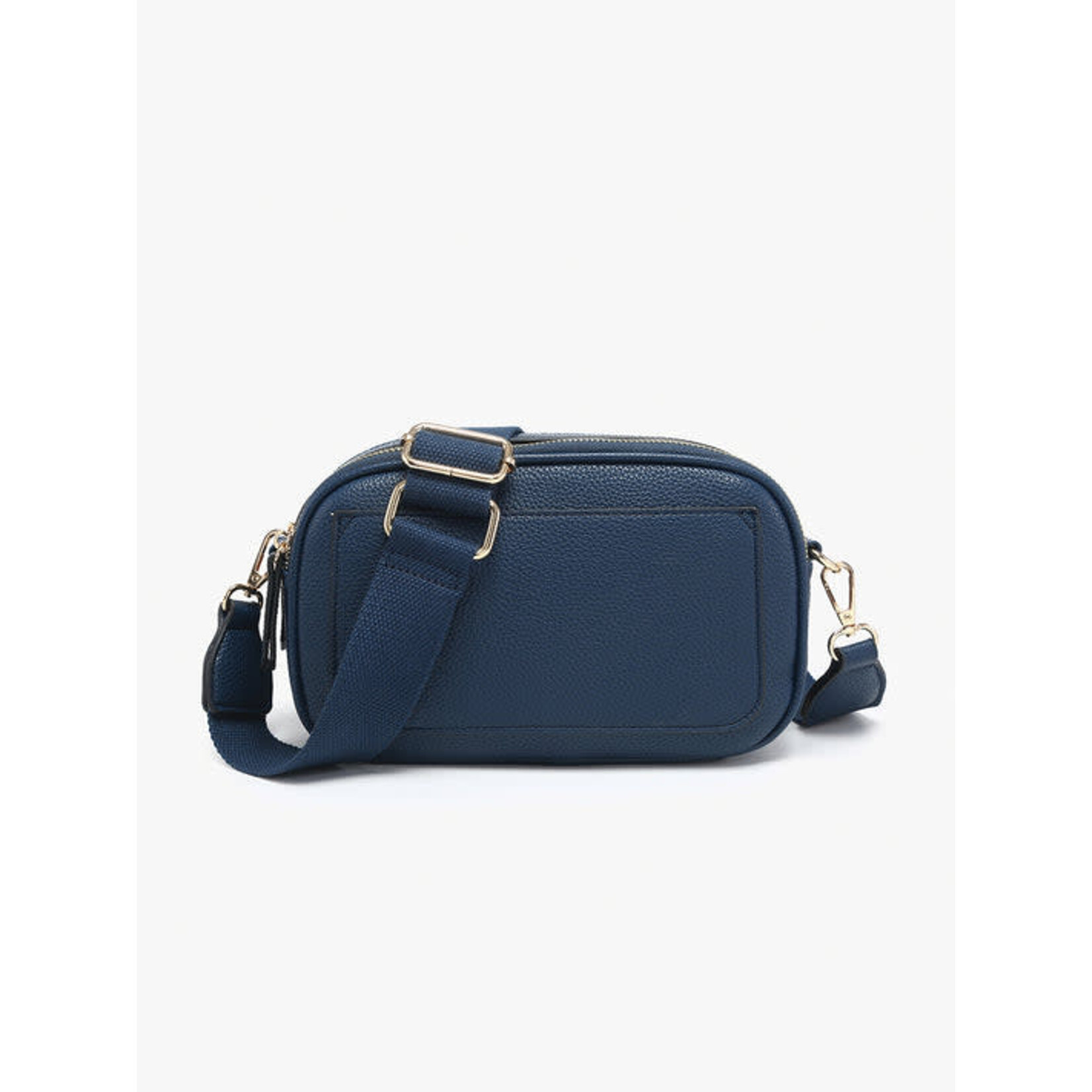 Jen & Co Jen & Co Sky Dual Zip Crossbody Navy M2531