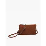 Jen & Co Jen & Co Riley Crossbody Corduroy Wristlet Brown M013