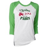 Jane Marie Jane Marie Christmas on the Farm 3/4 Sleeve Raglan