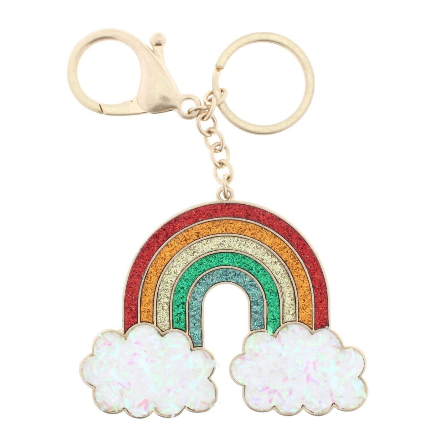 Jane Marie Jane Marie Confetti Cloud Glitter Rainbow Keychain
