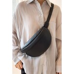 Zenana Zenana Vegan Leather Sling Fanny Bag Black