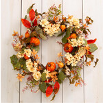 Audrey’s Fall Foliage Pumpkins & Berries Wreath