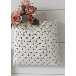 Audrey’s White Chip Wood Wall Hanging Basket Large