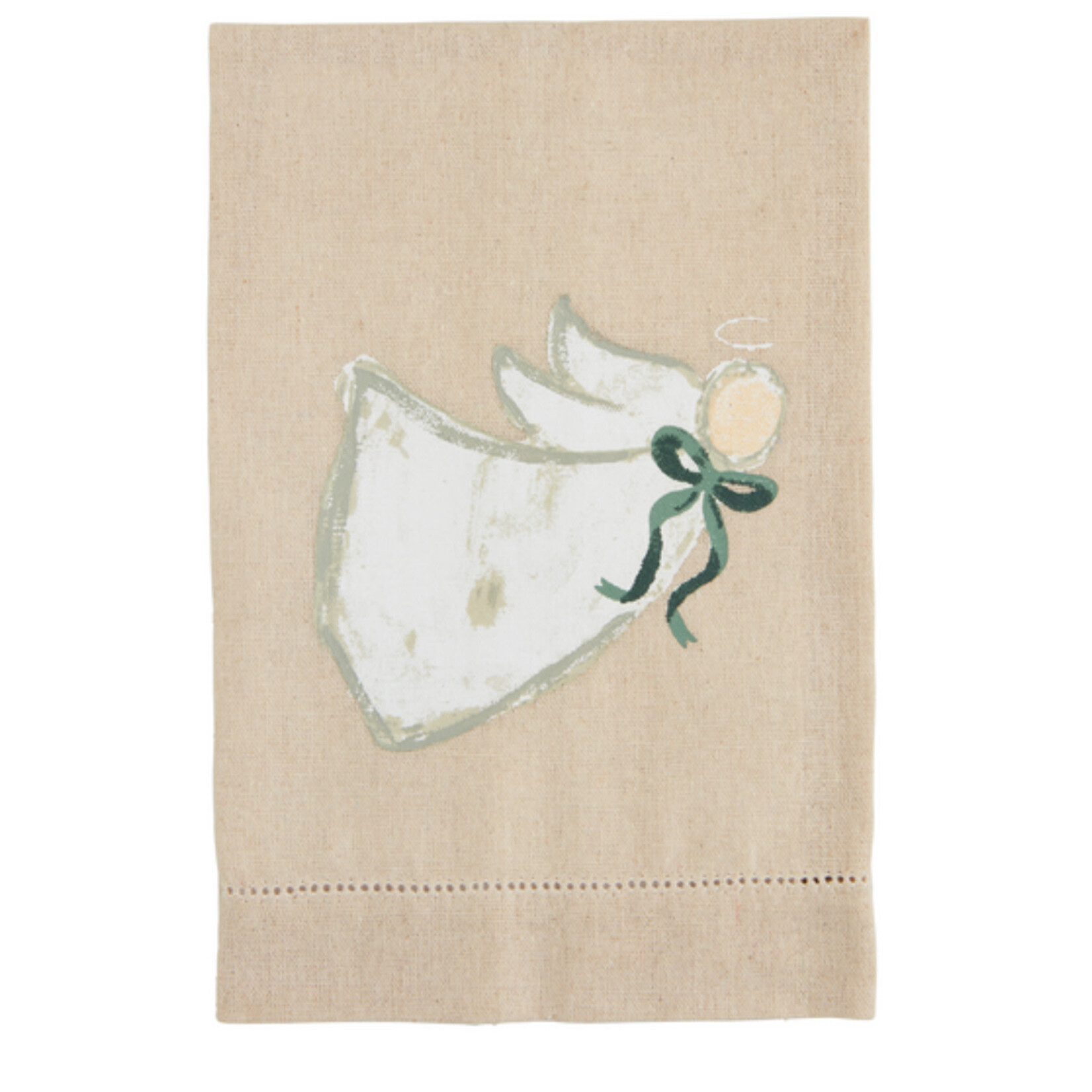 Mudpie Mudpie White Angel Painted  Towel
