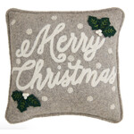 Mudpie Mudpie Merry Christmas Felt Pillow