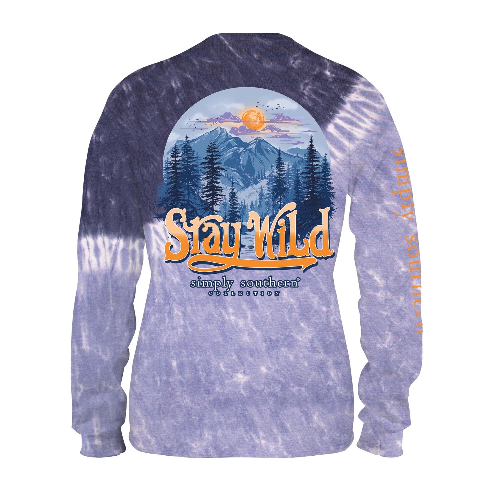 Simply Southern Simply Southern Long Sleeve Stay Wild Glacier