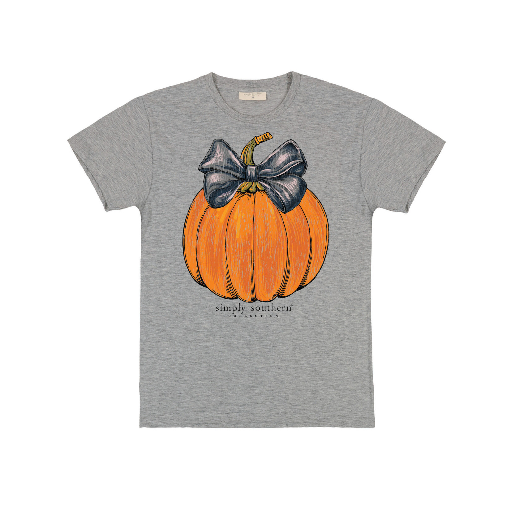 Simply Southern Simply Southern Short Sleeve Pumpkin Storm Heather
